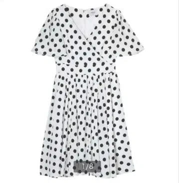 Eimy istoire 에이미 이스트 월 도트 원피스 화이트