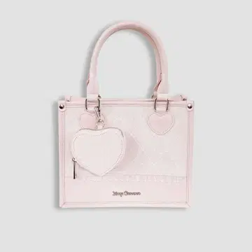 Honey Cinnamon 리본 튤 스퀘어 토트