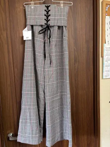 SLY 벨트 와이드 팬츠