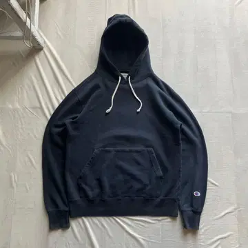 champion /pullover hoodie 네이비 L 짧은 기장