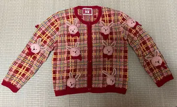 핑크하우스 토끼 긴팔 가디건