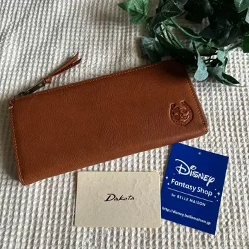새상품 Dakota 다코타 Disney 미키 소가죽 장지갑