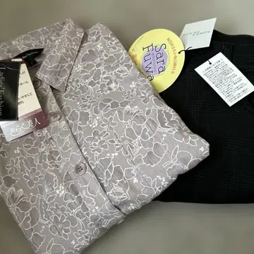 꽃무늬 반팔 셔츠 & 사라후와 팬츠