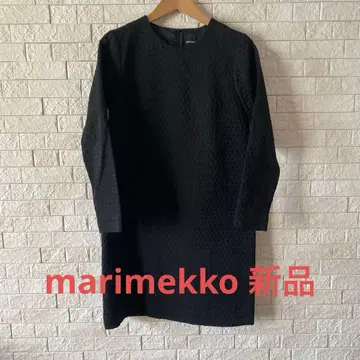 marimekko 블랙 원피스 긴팔