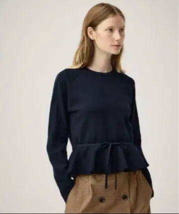 [ 새상품 ] GU 페플럼 니트 풀오버 by rokh +X 네이비