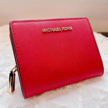 새상품급 MICHAEL KORS 마이클코어스 접이식 지갑 빨간색 레드