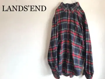 LANDS'END 랜즈엔드 초 빅 실루엣 플란넬 셔츠 긴팔