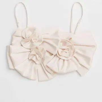 MAISON SPECIAL 로즈 리본 모티브 뷔스티에