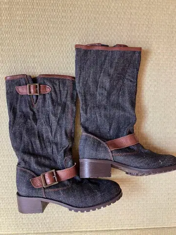 ing 데님 롱 부츠 24.5cm EE