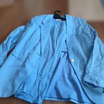 H&M 라이트 블루 테일러드 자켓 셋업