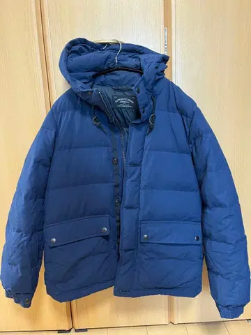 유나이티드 애로우즈 네이비 후드 부착 다운 자켓 S 사이즈