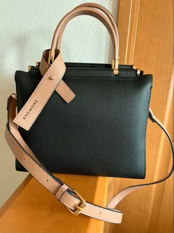 ANEMONE 아네모네 블랙 브라운 숄더백 바이컬러