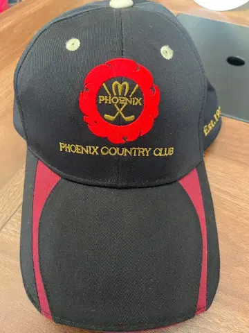 PHOENIX COUNTRY CLUB 캡 블랙/레드
