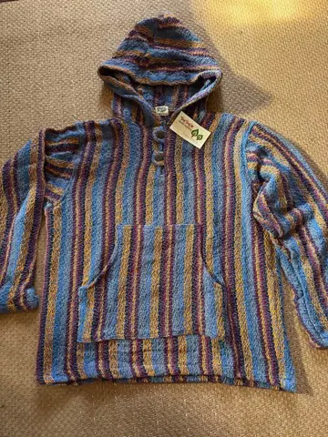 SPT 면 편직 후드티 네팔제