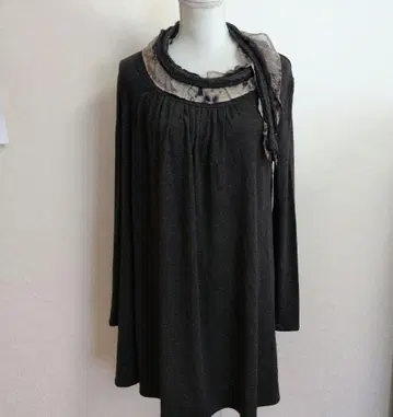 마츠오 인터내셔널 io come io 다크 그레이 튜닉 38