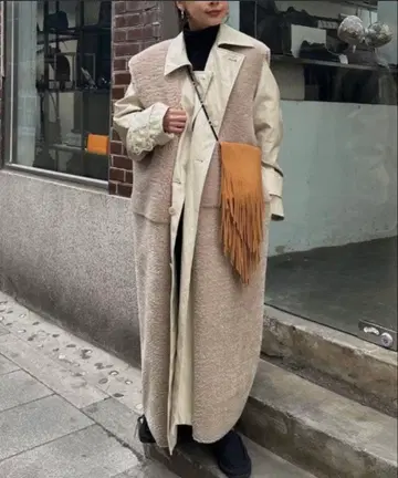 새상품급! 미사용! Ameri 롱 보아 베스트 아메리빈티지 Ameri