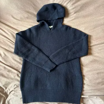 론 헤르만 후드 부착 스웨터 S 사이즈 다크 네이비 울 100%
