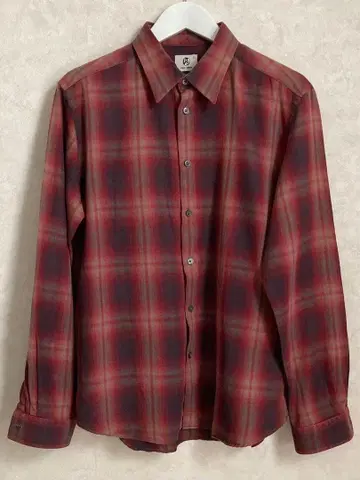 폴스미스 셔츠 긴팔 체크 XL 남성용