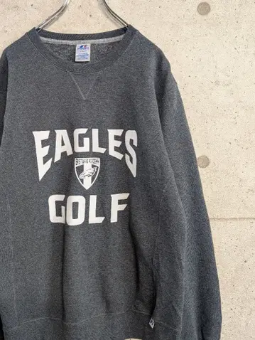 러셀 다크 그레이 맨투맨 M 이스트웨이크 아카데미