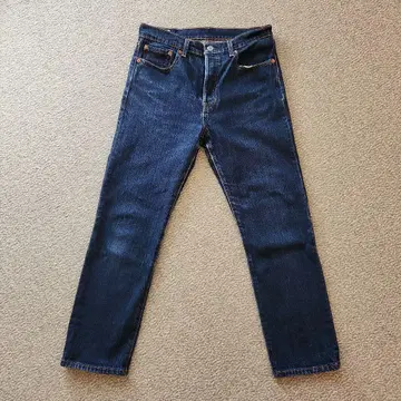 LEVI'S PREMIUM 스트레이트 데님 다크 블루 501