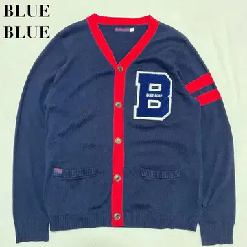 BLUE BLUE 레터드 가디건 M 블루블루 니트