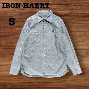 IRON HAERT 아이언 하트 헤비 샴브레이 데님 워크 셔츠 S