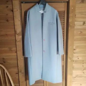 LE CIEL BLEU 롱 코트 38 라이트 블루