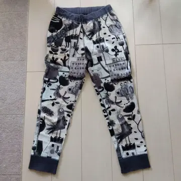 알베로베로 귀여운 동물 패턴 리버서블 조거 팬츠 여성용