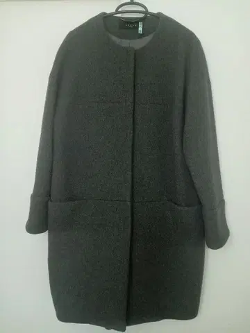 SACRA 노카라 울 코트 그레이 38