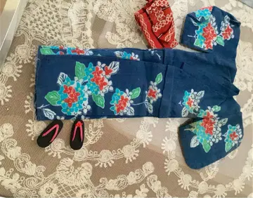 제니 꽃무늬 기모노 세트