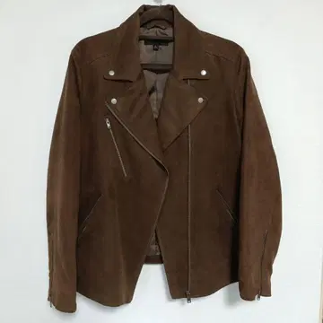 유니클로 브라운 스웨이드 라이더 자켓 XL