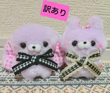 스쿳토 타치상 콘 카페 체크 코코아 토끼 씨 늘어진 토끼 씨