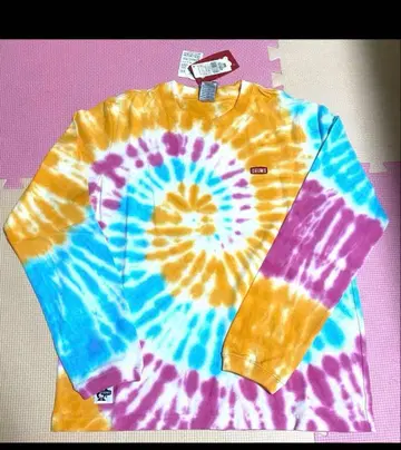 참스 타이 다이 패턴 T셔츠 L 택 포함 미사용 새상품