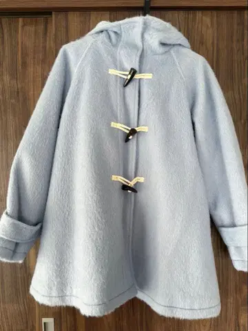 라이트 블루 더플 코트 미사용 새상품