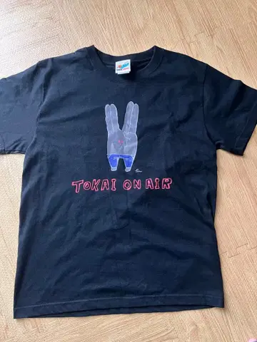 TOKAI ONAIR 피스의 제곱 군 T셔츠 M 블랙