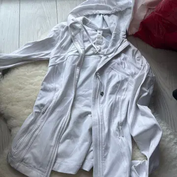 룰루레몬 화이트 후디