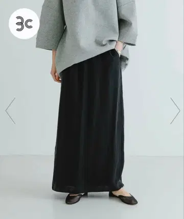 URBAN RESEARCH 큐프라 새틴 스트레이트 스커트