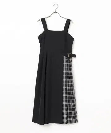 honeys 택 포함 새상품 플리츠 절개 점프 스커트 M