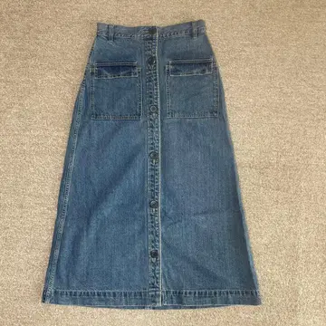 슬로브 이에나 데님 스커트