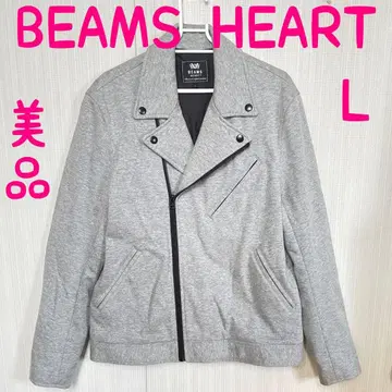새상품급 BEAMS HEART 더블 라이더 자켓풍 디자인 자켓