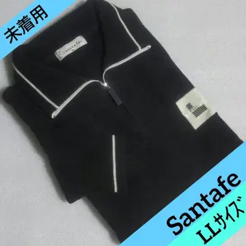 [ 미착용 ] 산타페 피케 셔츠 블랙 집업 XL(LL) 사이즈