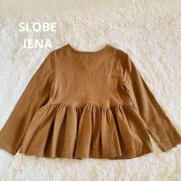 이에나 IENA 울 페플럼 베이지 카멜 일본성 울 100%