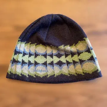 파타고니아 기하학 패턴 니트 모자