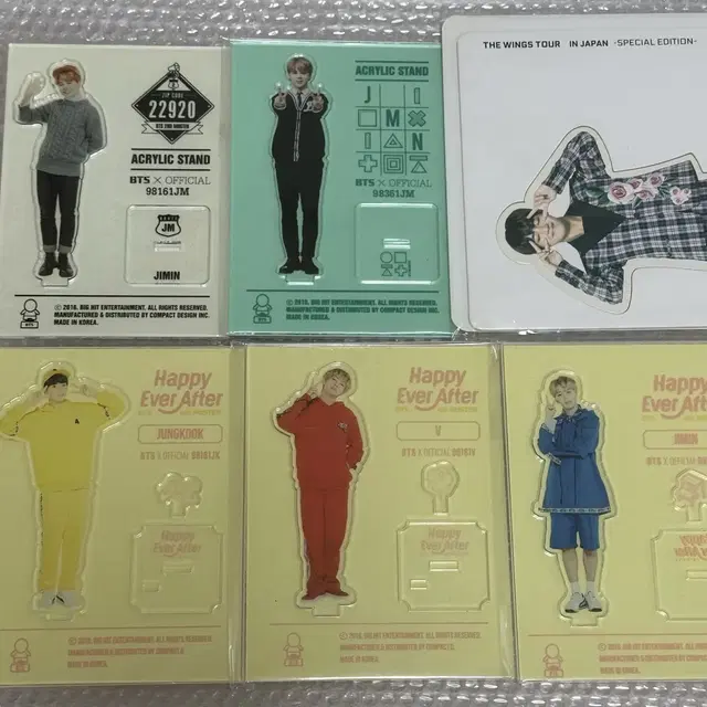 방탄 머스터 아크릴스탠드 정국 뷔 지민 jungkook v jimin