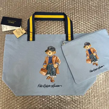 랄프 로렌 폴로베어 파우치 포함 토트백