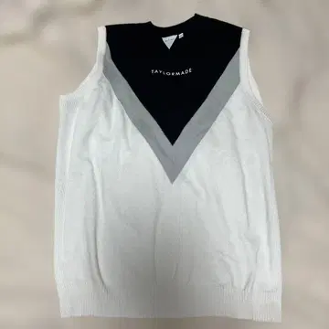 taylormade 여성용 골프 니트 베스트 화이트 L