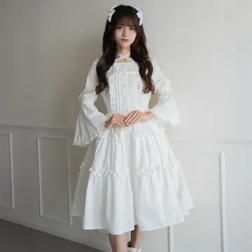 마시로 아리스 시마무라 오버롤 스커트 화이트 M 택 포함 새상품