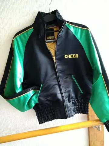 CHEER 자켓 레게 바시티 자켓