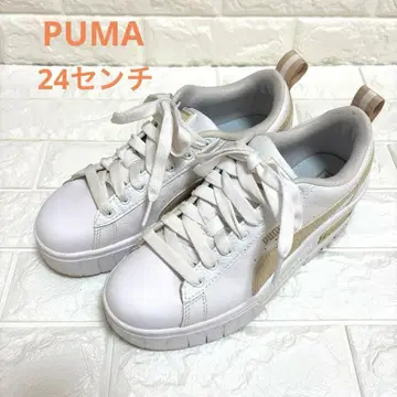 [ PUMA 푸마 ] 플랫폼 스니커즈 통굽 화이트 24cm