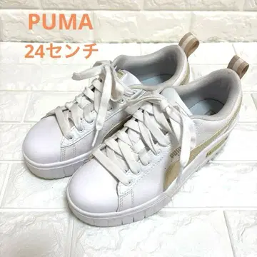 [ PUMA 푸마 ] 플랫폼 스니커즈 통굽 화이트 24cm
